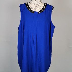 Alfani Cobalt Blue Sleeveless Blouse